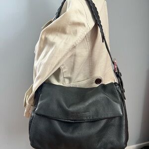 Black Leather Shoulder Bag